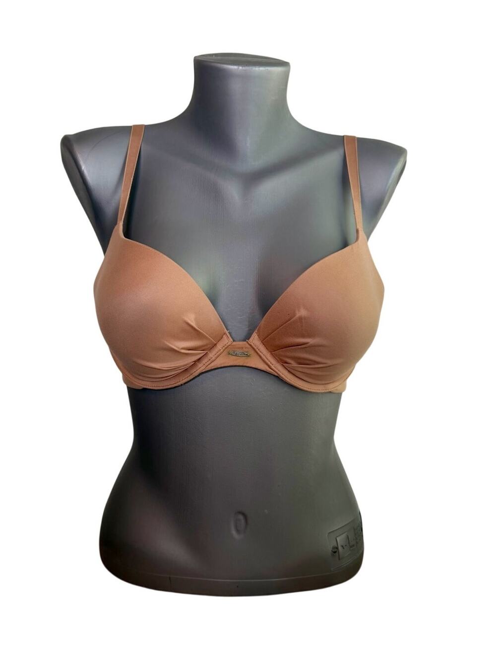Victoria’s Secret Fabulous Push-Up Bra 34C Nude Tan Underwire Padded Lingerie